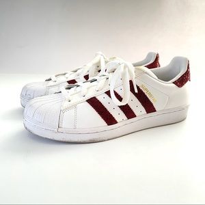 • SOLD on eBay• Adidas Originals Superstar White Burgundy Size 8